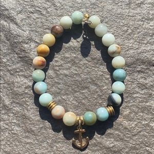 Tiffany Jazelle Amazonite Anchor Bracelet